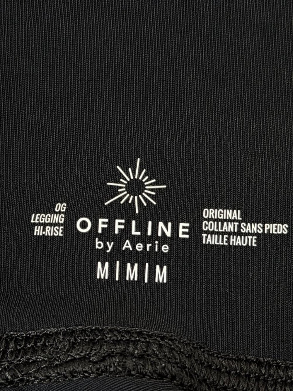 OFFLINE by Aerie OG High Rise Black Leggings Medium 23” Inseam - Picture 4 of 5